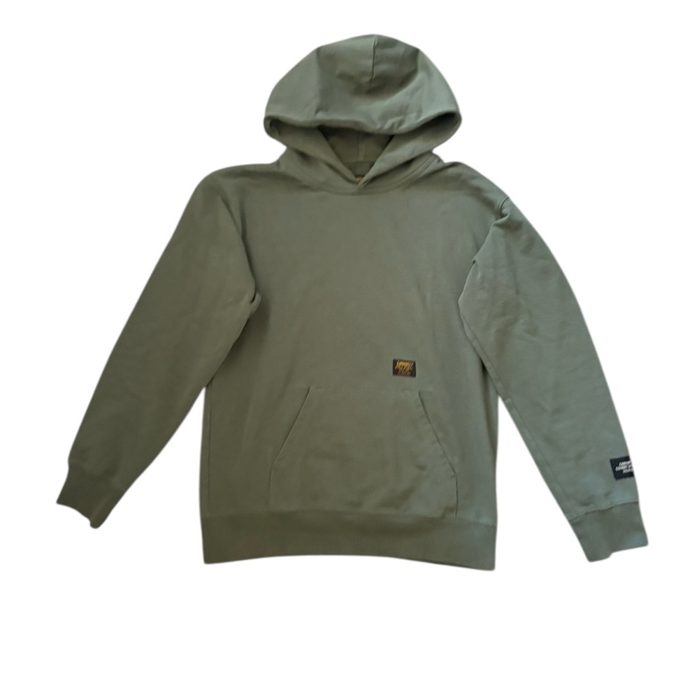 Carhartt WIP Loopback Cotton Blend Jersey Hoodie Amy Green Size Small - Picture 7 of 13